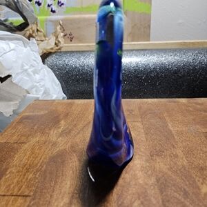 Heavy unique vintage Italian Murano style hand blown glass Paperweight